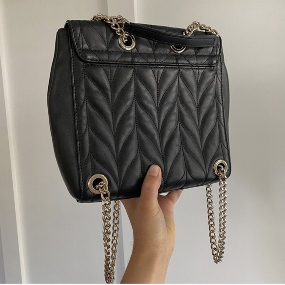 Kate Spade Brayden Briar Lane Quilted Black Leather Backpack Crossbody EUC $498 - Picture 12 of 16